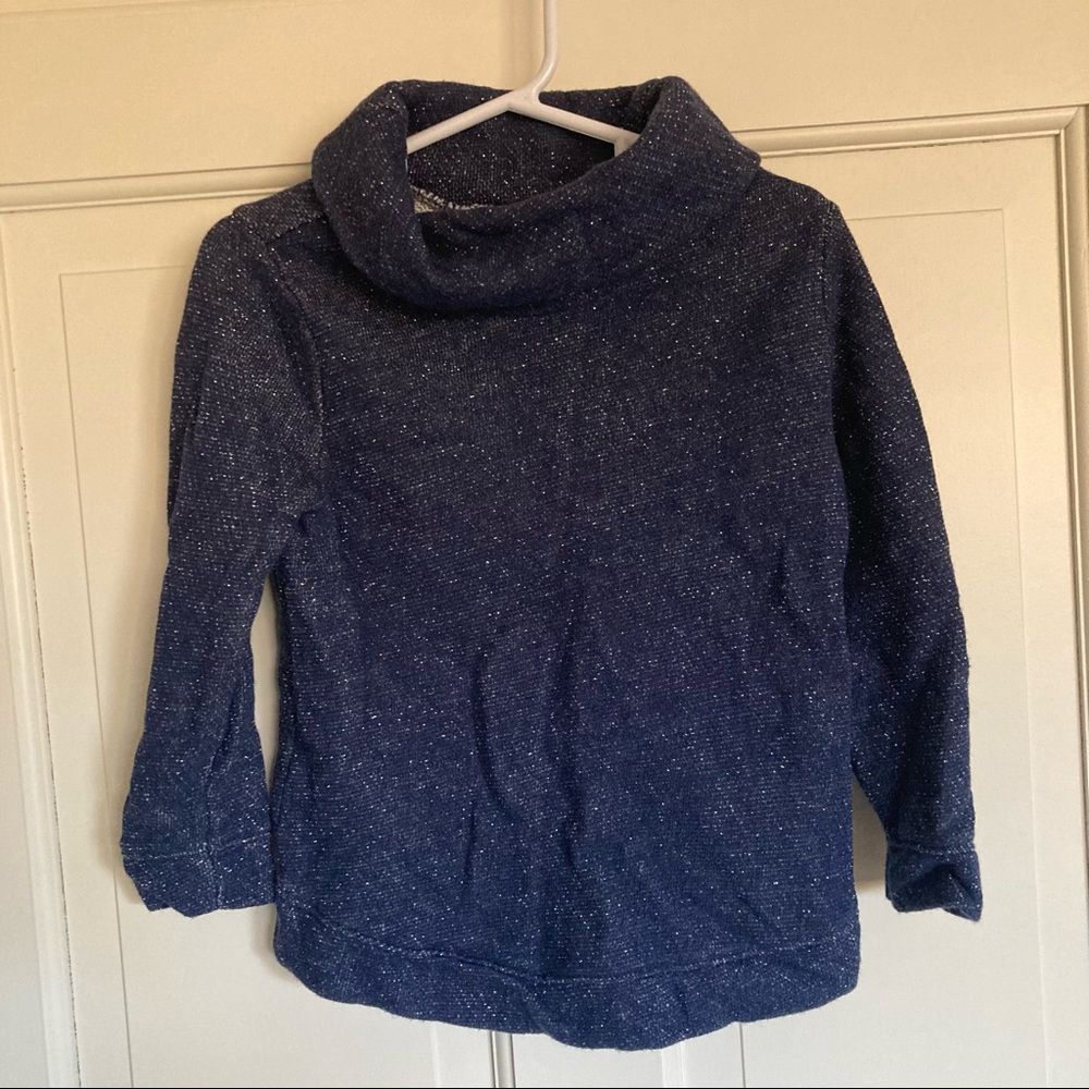 Old Navy Top Size 4T Navy with sparkles